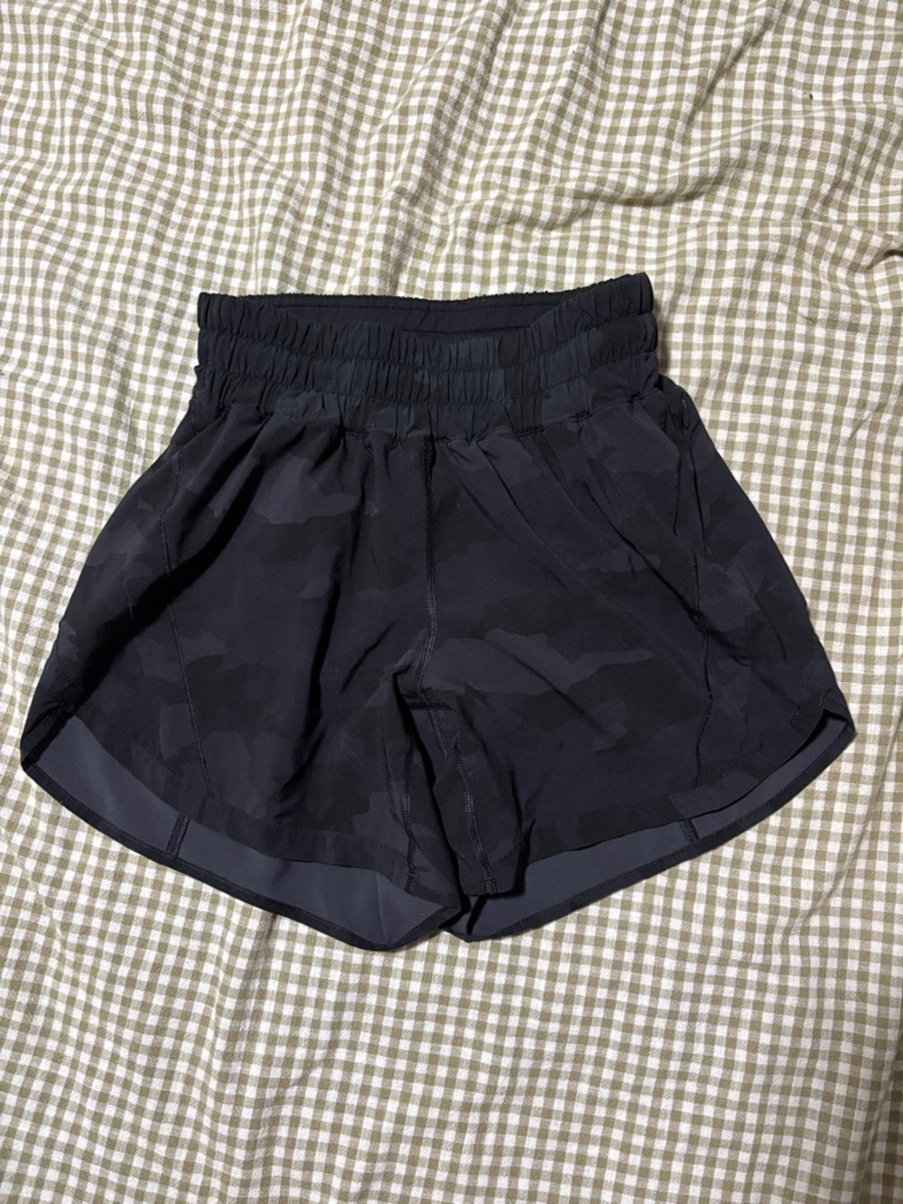 lululemon athletica Black Camo High-Rise Athletic Shorts